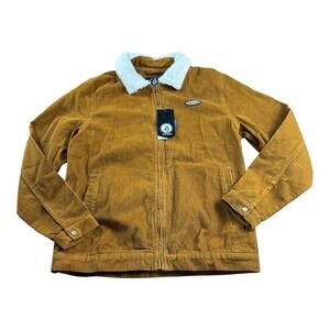 Volcom Halecrest Jacket with Faux Shearling Collar Men's Medium Trucker‎ Jacket